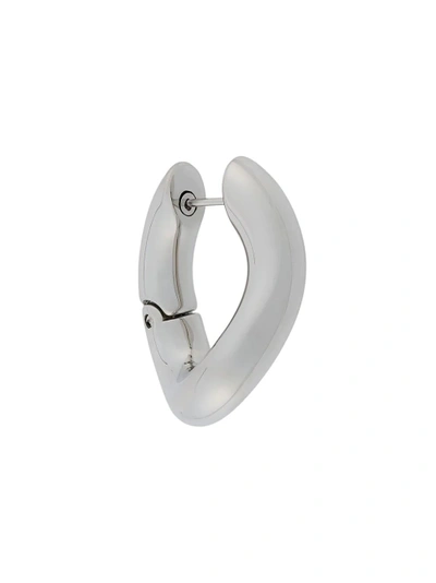 Balenciaga Loop Earrings In Metallic