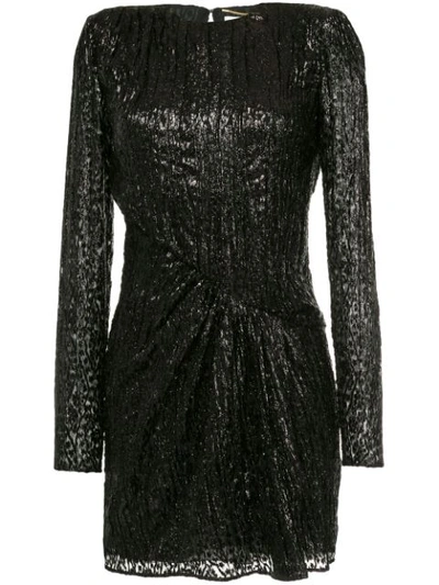 Saint Laurent Fitted Party Dress In Black