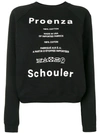 Proenza Schouler Print Sweatshirt - Black