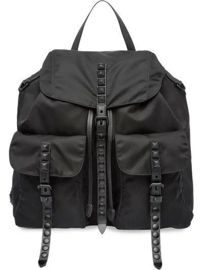 Prada Studded Backpack - Black