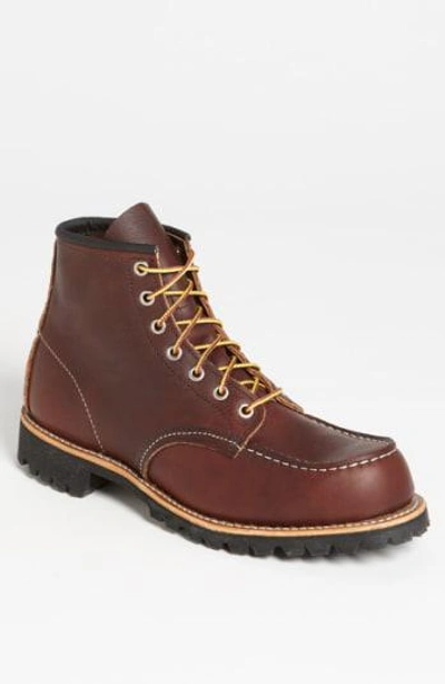 Red Wing Moc Toe Boot In Briar Oil Slick- 8146