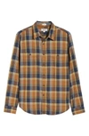 Jcrew Wallace & Barnes Slim Fit Plaid Flannel Shirt In Vicuna