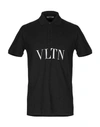 Valentino Polo Shirts In Black