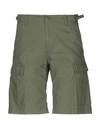 Carhartt Shorts & Bermuda Shorts In Military Green