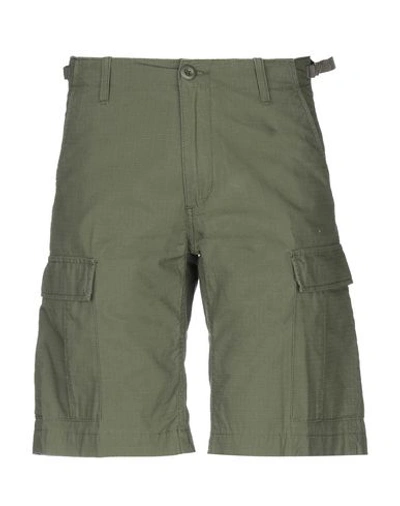 Carhartt Shorts & Bermuda Shorts In Military Green