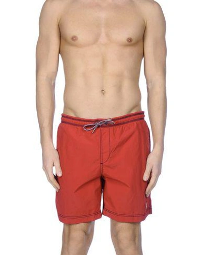 Napapijri Swim Shorts In Red