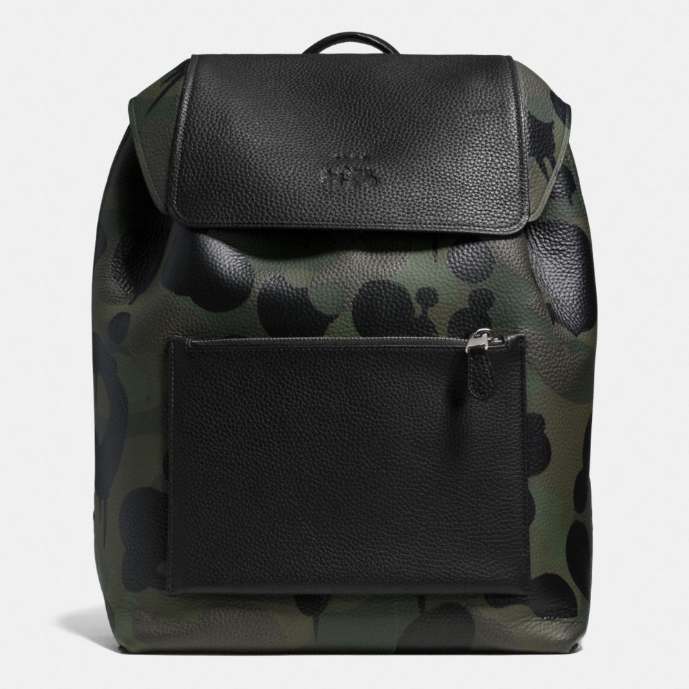 Coach Manhattan Backpack In Military Wild Beast Print Leather | ModeSens