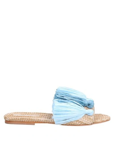 Polly Plume Sandals In Sky Blue