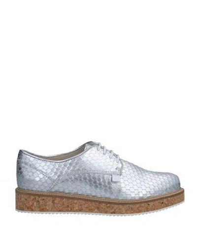 Trussardi Jeans Lace-up Shoes In Silver