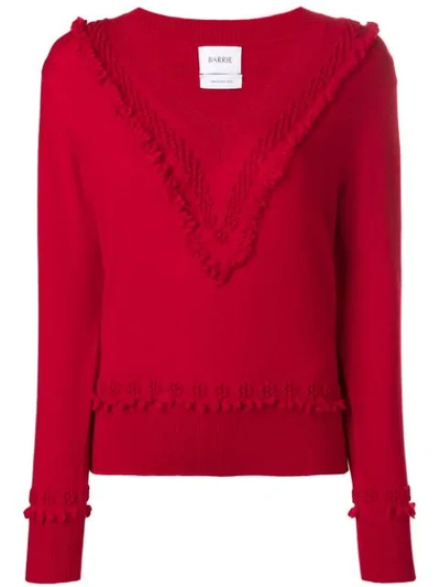 Barrie Cashmere Sweater In Red