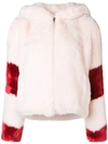 La Seine & Moi Lisa Faux Fur Jacket In Pink
