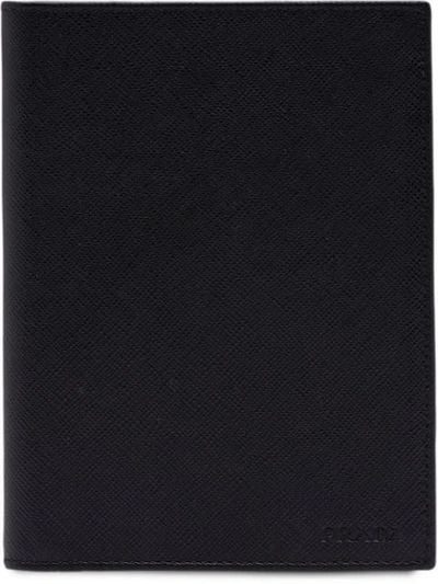 Prada Passport Holder In Black