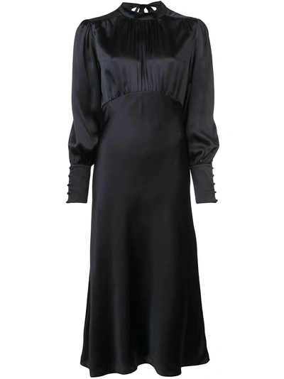 Veronica Beard Elsie Midi Dress In Black