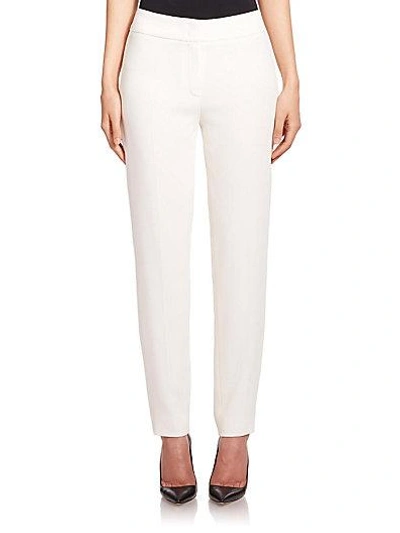 Escada Talarant Cropped Ankle Pants In Off-white