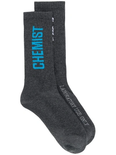 C2h4 Chemist Socks - Grey