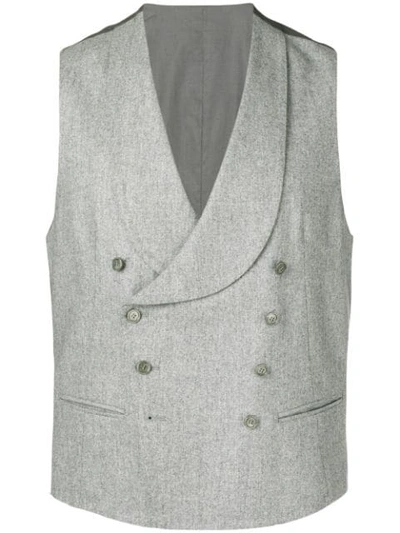Tagliatore Double-breasted Waistcoat In Grey
