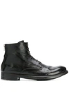 Officine Creative Lace-up Ankle Boots In Nero