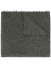 Faliero Sarti Frayed Scarf In Grey