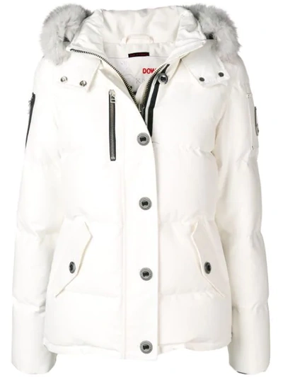 Moose Knuckles Hooded Padded Jacket - White