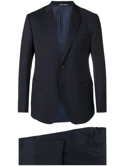 Emporio Armani Slim Fit Two-piece Suit In Black