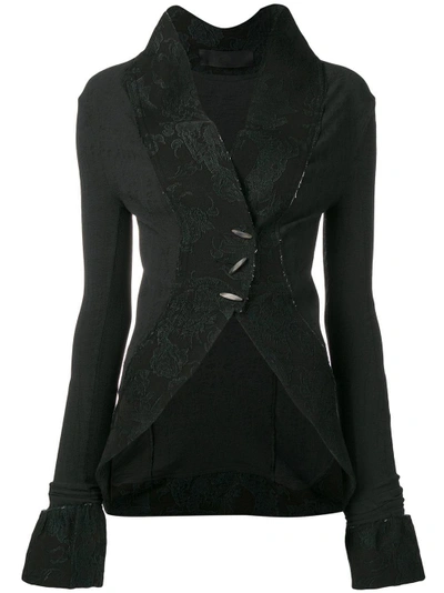 Marc Le Bihan Fitted Toggle Jacket In Black