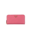 Prada Wallet In Pastel Pink