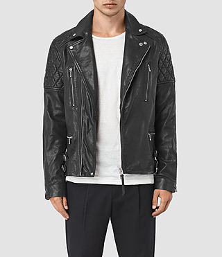 Allsaints Kushiro Leather Biker Jacket In Black | ModeSens