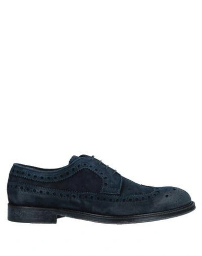 Corvari Laced Shoes In Dark Blue