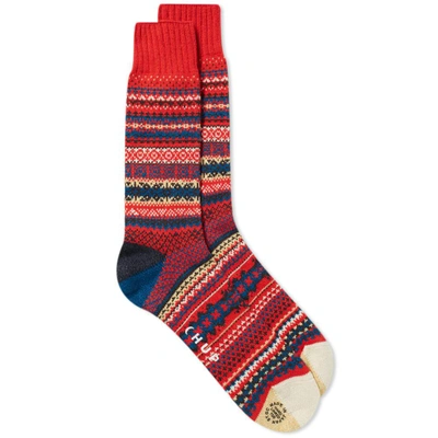 Chup By Glen Clyde Company Chup Fika Sock In Red