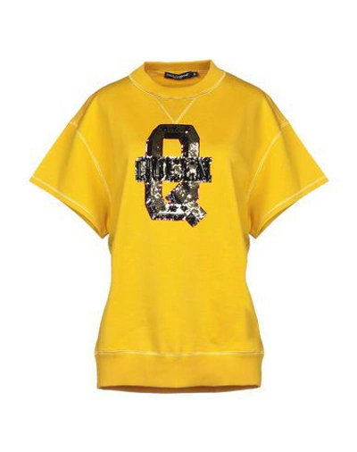 Dolce & Gabbana Sweatshirt In Yellow