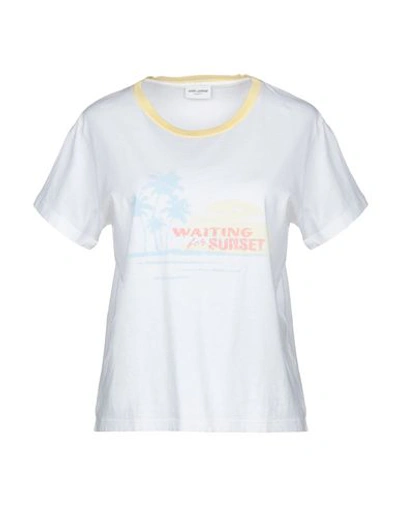 Saint Laurent T-shirt In White