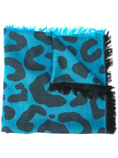 Carolina Herrera Animal-print Scarf - Black