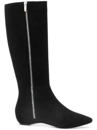 The Seller Zipped Mid-calf Boots - Black