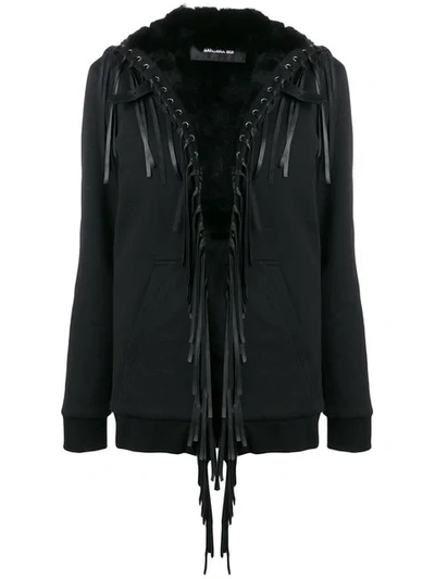Barbara Bui Fringe Embellished Loose Jacket In Black