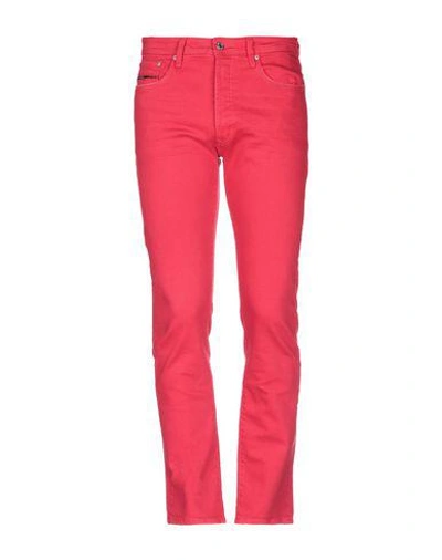 Tommy Jeans Denim Pants In Red