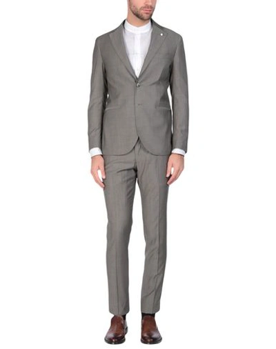 Luigi Bianchi Mantova Suits In Grey