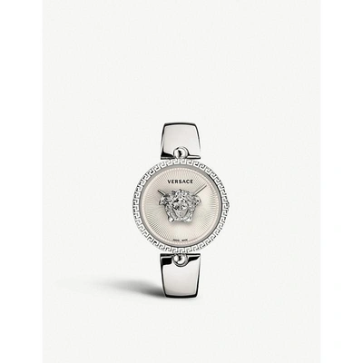 Versace Vco09 0017 Palazzo Empire Stainless Steel Quartz Watch