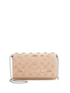 Christian Louboutin Paloma Studded Leather Clutch In Multi