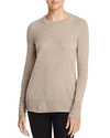 Aqua Cashmere Fitted Crewneck Sweater - 100% Exclusive In Wheat