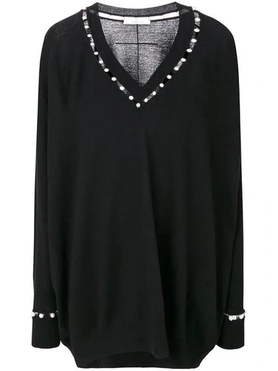 Givenchy Pullover Mit Kunstperlen In Black