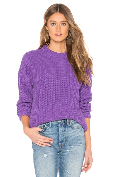 Callahan X Revolve Shaker Boyfriend Sweater In Purple