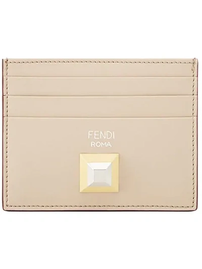 Fendi Stud Logo Cardholder - Blue