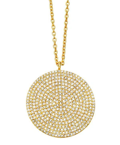 Astley Clarke Gold Large Icon Diamond Pendant Necklace