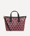 Liberty London Iphis Mini Marlborough Cross-body Tote Bag In Burgundy