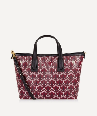 Liberty London Iphis Mini Marlborough Cross-body Tote Bag In Burgundy