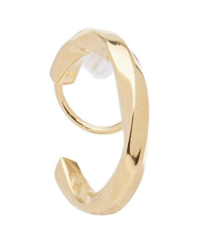 Maria Black Gold-plated Marcelle Twirl Earring Left