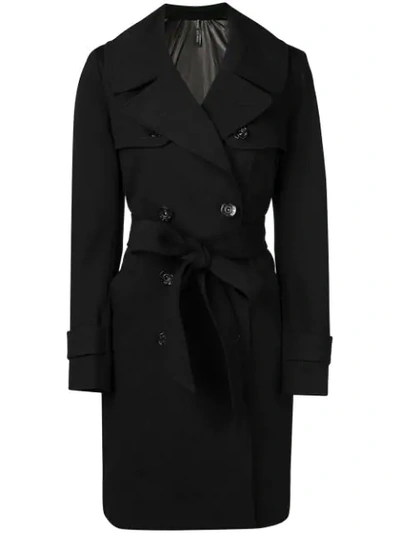 Plein Sud Double-breasted Trench Coat - Black