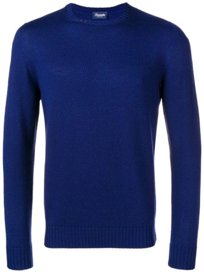 Drumohr Crewneck Jumper - Blue In Blue