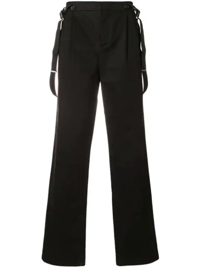 Moschino Braces Trousers In Black