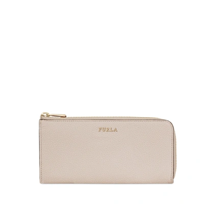 Furla Babylon Zip Around Vaniglia D In Neutrals